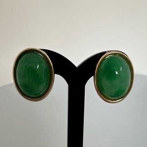 JOSEPH MAZER JOMAS Green Stud Earrings